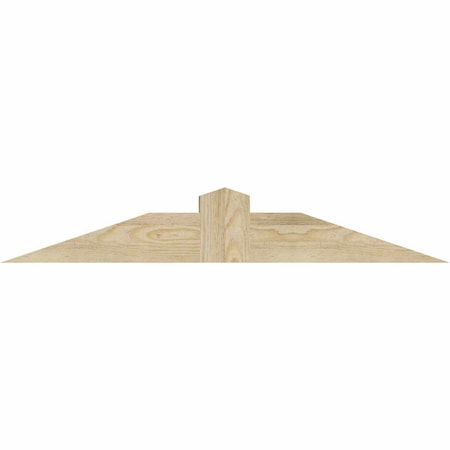 Ekena Millwork Portland Rough Sawn Timber Gable Bracket, Douglas Fir, 36"W x 6"H x 4"D x 4"F, 4/12 Pitch GBW036X06X0404POR00RDF
